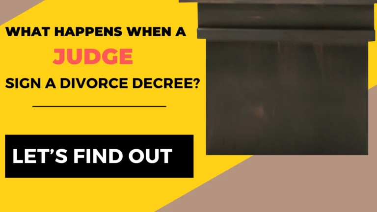 What Happens After Judge Signs Divorce Decree? (Find Out)