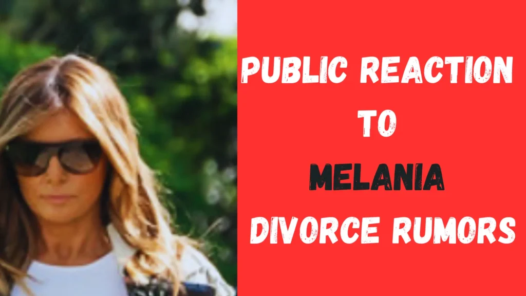 Public reaction to Melania trump divorce